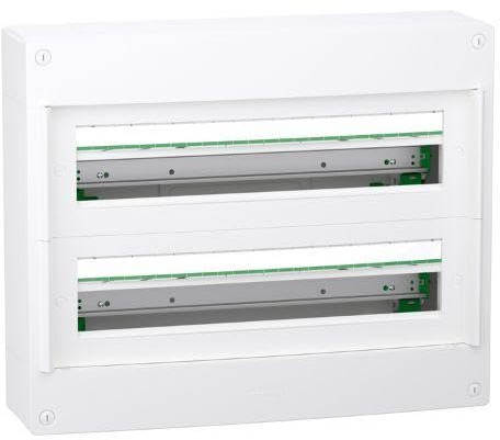 Coffret en saillie PrismaSeT XS Schneider Electric - 2 rangées - 24 modules - Sans porte