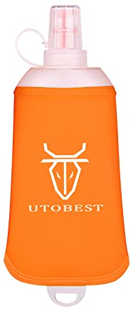 UTOBEST Soft Flask Laufwasserflasche, faltbar, für Trailrunning, Trinkrucksack, Wandern, Radfahren, Klettern, 250 ml