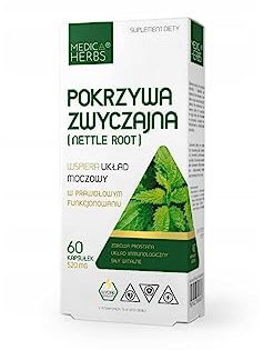 Medica Herbs - Brennnessel 520mg - für Männer - Gesunde Prostata - willkommene Stärke - Nahrungsergänzungsmittel - 60 Kapseln - zuckerfrei - laktosefrei - glutenfrei,