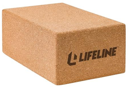 Lifeline Fitness-Kork-Yoga-Block, nachhaltiges Heim-Gym-Trainingsgerät für Yoga, Pilates und allgemeine Fitness – stützend und langlebig – 8,9 x 14 x 22,9 cm
