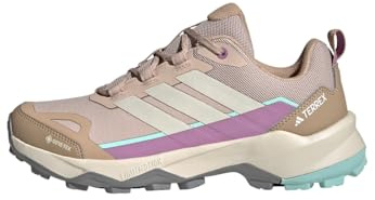 adidas Kvinnor Terrex SKYCHASER AX5 GORE-TEX Hiking Shoes, Wonder Taupe/Alumina/Preloved Purple, 38 2/3 EU