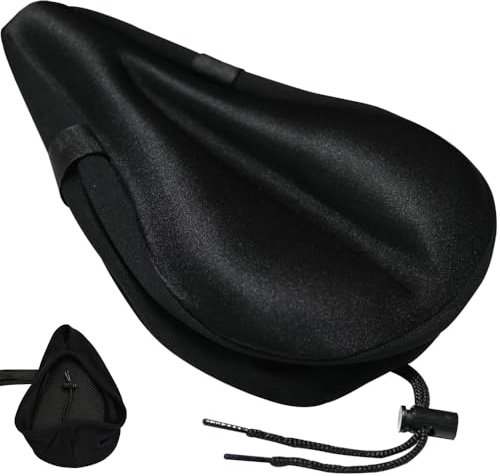 Armo® Black Bike Seat Cover Gel Padded Bicycle Cushion Pillow For Men Women Extra Soft Padded Bike Saddles Seat Universal Bike Saddle Pillow Cushion