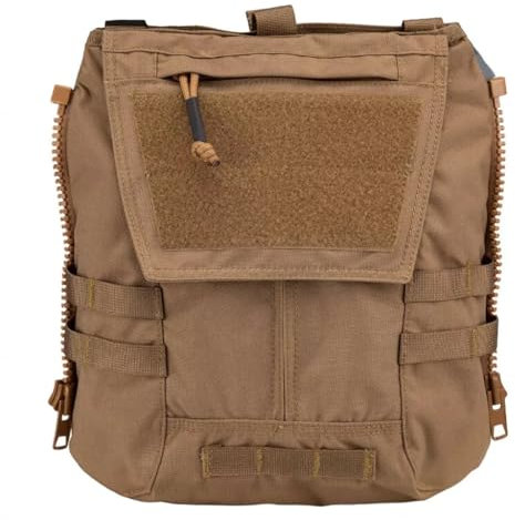 WLXW Tactical Zip-on Panel Plate-påse Tillbehörsväska För Militär Ryggsäck För Jaktväst CPC JPC2.0 AVS(TAN)