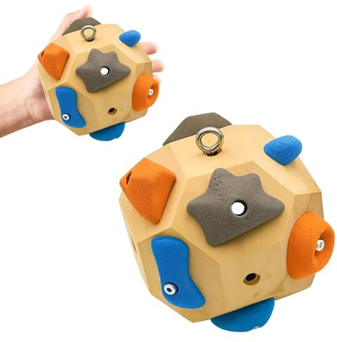 YcsRnn Wooden for Rock Climbing, 12 X 12 X 12 Cm Finger Strength Trainer, Portable Climbing Holds for Grip Training, Ideal Climbing Gifts for Enthusiasts