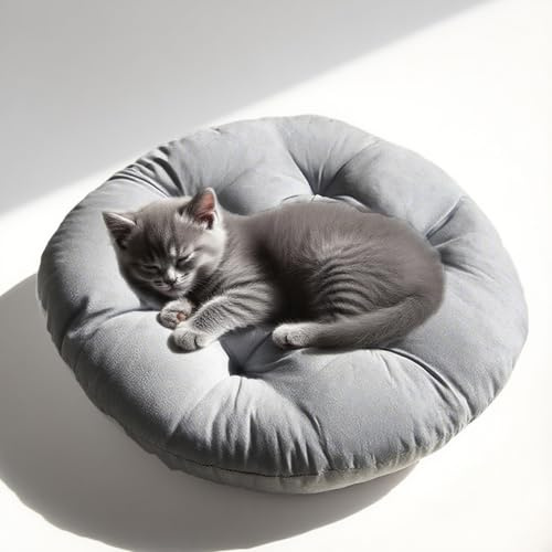 Yuragim Lot de 4 coussins de chaise ronds - Diamètre : 40 cm - Lavables - Pour chaise de bureau, de jardin, de salle à manger - Pour l'intérieur et l'extérieur - Pour jardin, balcon, cuisine