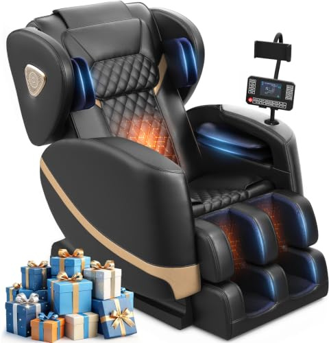 FURNIMAT Massage Chair Full Body Zero Gravity Recliner, 5 Auto Programmes