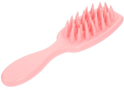 CIYODO Cepillo Masajeador de Cuero Cabelludo para Champú Exfoliante para Lavado Profundo del Cabello Diseño Ergonómico en Color Rosa para Uso Diario y Cuidado del Cuero Cabelludo