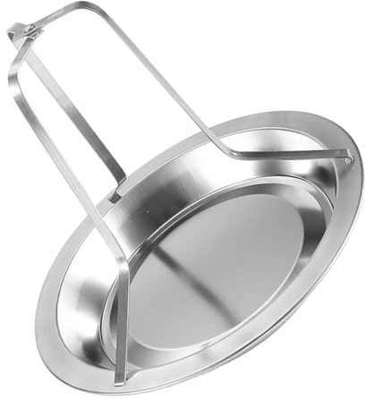 NOLITOY Bandeja para Asar Pollos de Acero Inoxidable Desmontable, Soporte Estable para Barbacoa, Sartén Antiadherente para Parrillas en Fiestas, Utensilio Portátil para Asador de Pollo