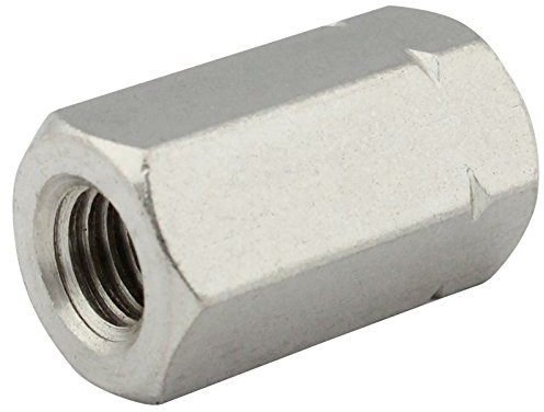 Sechskantmuffen (Distanzmuffen) - M8x30 - (10 Stück) - Gewindemuffen in Sechskant-Ausführung (Länge: 30 mm) - Langmuttern - Edelstahl A2 (V2A) - SC9179 | SC-Normteile