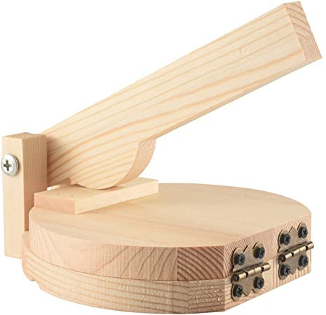 Hausdec Pressa per tortillas in legno macchina per la pelle gnocco stampa Chapati roti macchina per il mais strumenti di pressatura accessori per gadget da
