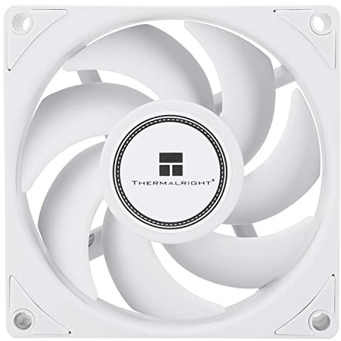 Thermalright TL-B8W CPU Fan, Computer Case Cooling Quiet 4pin PWM, 80mm Silent Cooler Fan, 2200RPM Speed, CPU Cooling(White)