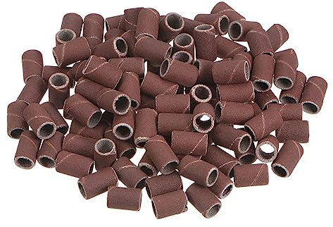 QUARKZMAN 100pz Levigatura Batteria 1/4 Mini Levigatura Manicotti 600 Grita Levigatura Fasce per Tamburo Levigatrice Rotante Strumenti