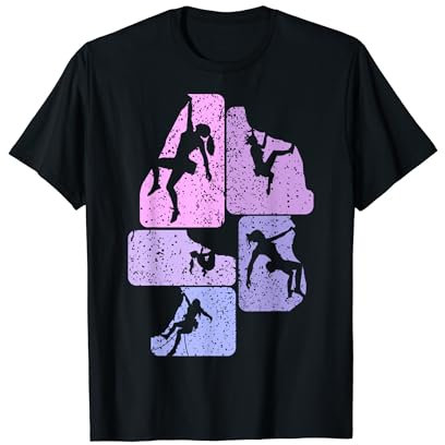Klettern Kletterer Bergsteigen Bouldern Damen Mädchen T-Shirt