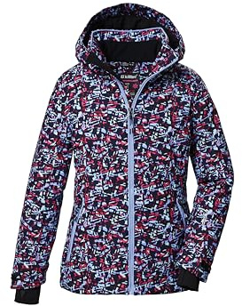 Killtec Niñas Chaqueta de esquí/chaqueta funcional con capucha y protección contra la nieve KSW 338 GRLS SKI JCKT, dunkelnavy, 164, 42093-000