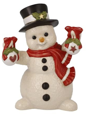 Goebel Schneemannfigur Weihnachtlich geschmückt - Schneemänner Weihnachten