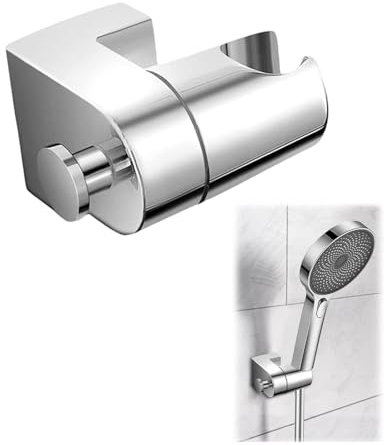 Supporto Soffione Doccia Porta,supporto doccino argento,Alta qualità Supporto Soffione Doccia,Staffa Supporto Doccia,staffa supporto doccia regolabile 360º,Adatto a vari tipi di doccette