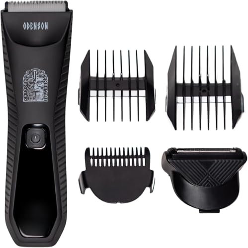 Odenson Stone Shaver Bart- und Körperrasierer für Herren, kabellos, wasserdicht, Haarschneider und Toiletten-Set
