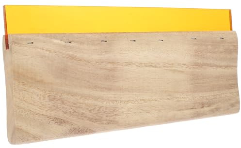 PRETYZOOM Raspador de Serigrafía de Goma Duradero Mango de Madera 24 Cm, Escobilla para Tinta Textil, Accesorio para Impresión Manual y Artesanal en Serigrafía