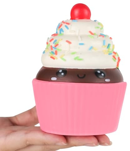 Anboor Squishies Cake Slow Rising Squish Toy for Kids Soft Ice Cream Cake Scented Stree Relief Realistic Food Cute Squeeze Squish Toy
