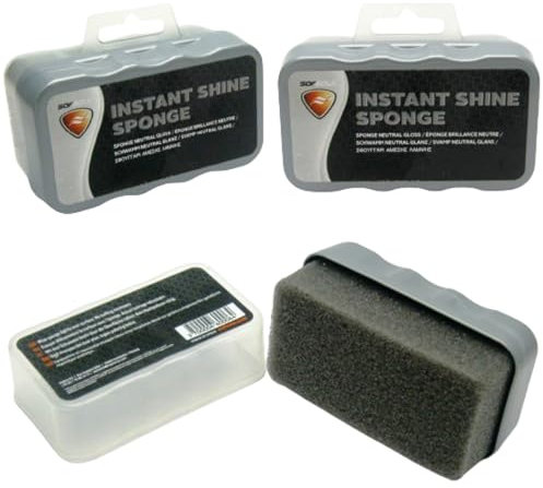 FNX 3 x SofSole Instant Shine Sponge Cleaning Kit - Instantly Cleans, Shines, Polishes & Protects | Perfect for Shoes, Boots, Leather, Bags, Handbag, Briefcase, Luggage, Vinyl & More