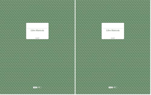EDIPRO - E2409 - Registro matricola 23 pagine numerate f.to 31x24,5 (Confezione da 2)