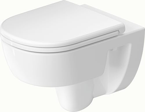 WC suspendu Duravit D-Code, chasse d'eau basse, rimless, 370x540x360mm, 4/2 litres, blanc brillant, 2513090000