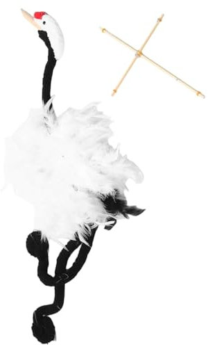 Crane String Puppen, Kranichs Marionette Puppe, Handgefertigte Kran Marionette, Fun Stoffed Plüschholz Interaktive Pädagogische Puppenhandwerk, Für Kreatives Spielen Und Lernen