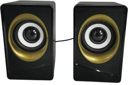 Fazvncv Altoparlanti per computer portatili USB piccoli altoparlanti multimediali Big Eggs Subwoofer Set USB con cavo