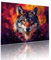 Puzzle Erwachsene 300 Teile Wolf Abstrakt Educa Jigsaw für Kinder ab 8 Jahren Mädchen Jungen, Erwachsene Impossible Klassische Puzzles Schwer, Anspruchsvoll Spielspaß, Als Geschenke 38x52cm t-412