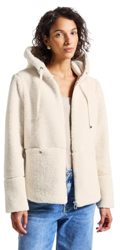Street One Damen 2005444 Teddyjacke mit Kapuzen, Pastel Sand, 46