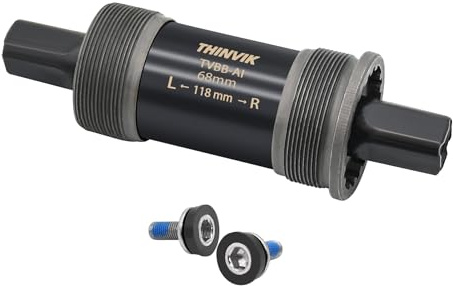 Thinvik Movimento Centrale a Smusso Quadrato BSA 68mm - Compatibile con Shimano BB-UN26/BB-300/BB-100/BB-101, 68mm x 122.5 per Bicicletta