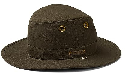 Tilley TH5 Hemp Hat, Green Olive, Size 7-1/4