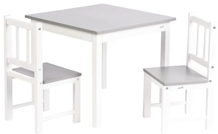 Ensemble Table et 2 Chaises pour Enfant – Bois de Haute Qualité – Design Ergonomique et Durable – Idéal pour Peinture, Jeux et Repas