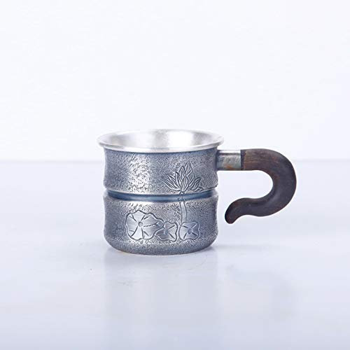 XXSC-ZC Coppa in Argento Sterling, Vetro di Whisky Sherry liquore, Vetro peonia in Vetro Fatto a Mano, Tazza di tè, Piccola capacità Bicchiere di Vino