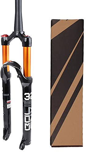 Suspension Magnesium Alloy Suspension Fork 26 27.5 29 Inch,Tapered/Straight Tube MTB Bicycle Front Fork Manual/Remote Locking fork (Color : Spinal-HL, Size : 27.5inch)