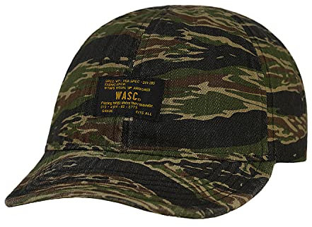 CLAPE Military Camo Washed Kappe Low Profile Flat Brim Basecap Baseballmütze mit Kurzer Schirm Atmungsaktiv Sommer Cycling Cap