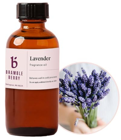 Bramble Berry Lavender Fragrance Oil 2 oz | Calming Floral Scent for Soap Making, Candles, Lotion, Bath Bombs & Perfume | Skin Safe, Vegan, Paraben & Phthalate Free, DIY Craft Essential