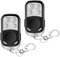 2Pcs Telecomando Cancello Universali 433.92Mhz, Telecomando Garage Auto 4 in 1 Codice Fisso con Copertura Scorrevole, Clonazione Telecomando Radiocomando per Porta Garage Fino a 50m