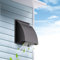 HG Power Grille Aeration 150mm, Grille Ventilation Exterieur, Trappe anti-reflux intégrée, Grille amovible, pour séchoirs, cuisines, systèmes de ventilation, Ø 15 cm (19,5 * 19,5 cm), Noir