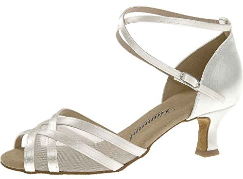 Diamant TANZSCHUHMANUFAKTUR Femme 035-077-092 Chaussure de Danse, Blanc, 40 EU
