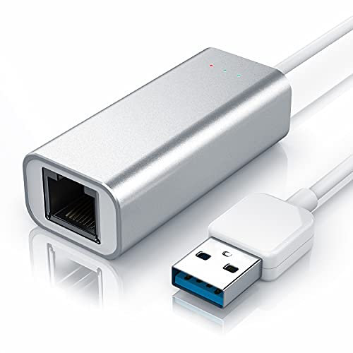 CSL - USB 3.0 Netzwerkadapter Netzwerkkarte RJ45 extern - 10 100 1000 Mbit s Fast Ethernet Gigabit Netzwerkadapter - für Desktop PC Tablet PC Notebook MacBook Windows MacOS Linux - Anti Print