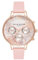 Olivia Burton Multi Zifferblatt Quarz Uhr für Damen mit Pinkes Lederarmband - OB16CGS07