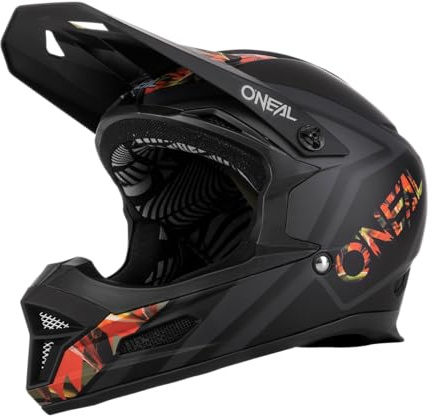 O'NEAL | Mountainbike-Helm | MTB Downhill | Robustes ABS, Ventilationsöffnungen für Luftstrom & Kühlung, ABS Außenschale | FURY Helmet Mahalo | Erwachsene | Multi | Größe XS