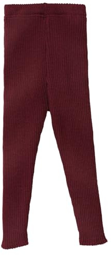 Legging en tricot pour bébé et enfant - 100 % laine mérinos bio - Respirant, chaud et doux - Unisexe - Taille 62-140 - Durable et équitable - Extensible - Fabriqué en Allemagne, Cassis, 62-68
