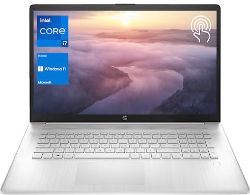 HP Essential 17t Business Laptop, 17.3 HD+ Touchscreen Display, Intel Core i7-1355U (> R5 7430U) High-Performance Tier Processor, 64GB RAM, 1TB SSD, HDMI, Fingerprint Reader, Wi-Fi 6, Windows 11 Home