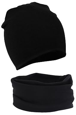 MAKFORT Loop Kinder Mit Beanie Mütze Kinder Baumwoll Schals Baby Schals Winter Loop Schal Junge Und Mädchen