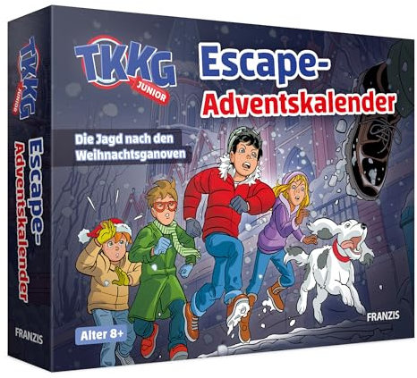 FRANZIS 67240 - TKKG Junior Escape-Adventskalender: Die Jagd nach den Weihnachtsganoven
