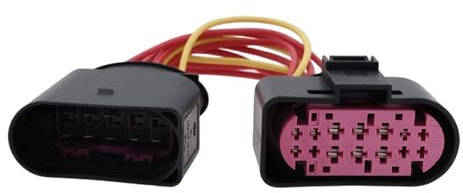 Be In Your Mind 1J0973737 1J0973835 - Connettore per fari allo xeno, 10 pin a 14 pin, compatibile con Audi A1 A3 A4 A5 A6 A8