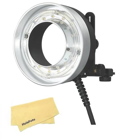 GODOX R1200 Cabezal Flash Anular Remoto para AD1200Pro Flash para Exteriores,5800K±200K 1200Ws Poder Fuerte,40W LED Lámpara Modelado para Retratos,Grabación Vídeo,Primeros Planos y Fotografía Macro