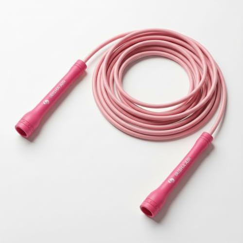 Elevate Rope Hopprep justerbar 5 mm nylonkärna - Speed Jump Rope Boxning | Utan lager för naturligt flöde Kan skäras till med sax. Trasselfri. För crossfit och double unders